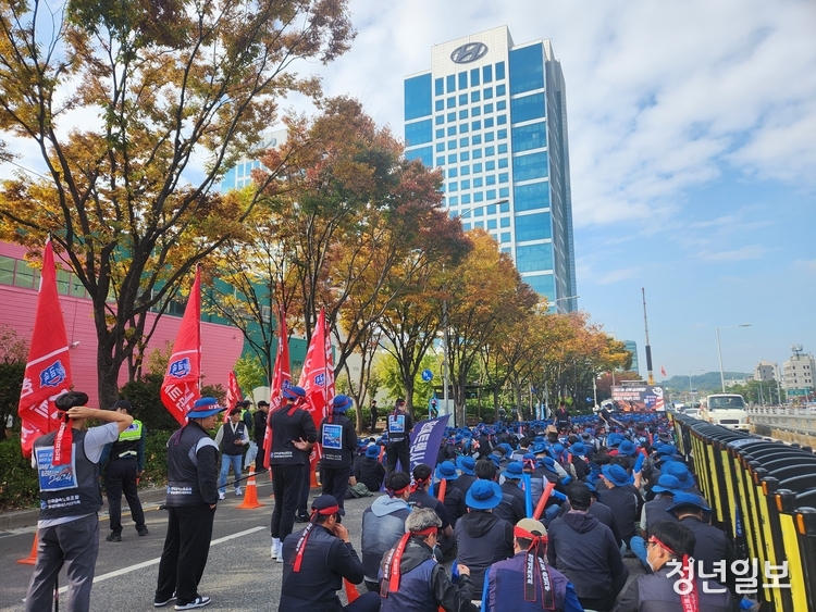 "계열사 차별 중단"…현대차그룹, '매출 12조' 현대트랜시스 노조 상경시위에 '골머리'