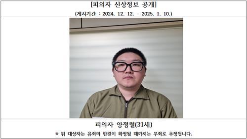 "시신 지문으로 대출"...'김천 오피스텔 살인' 31세 양정렬 신상공개